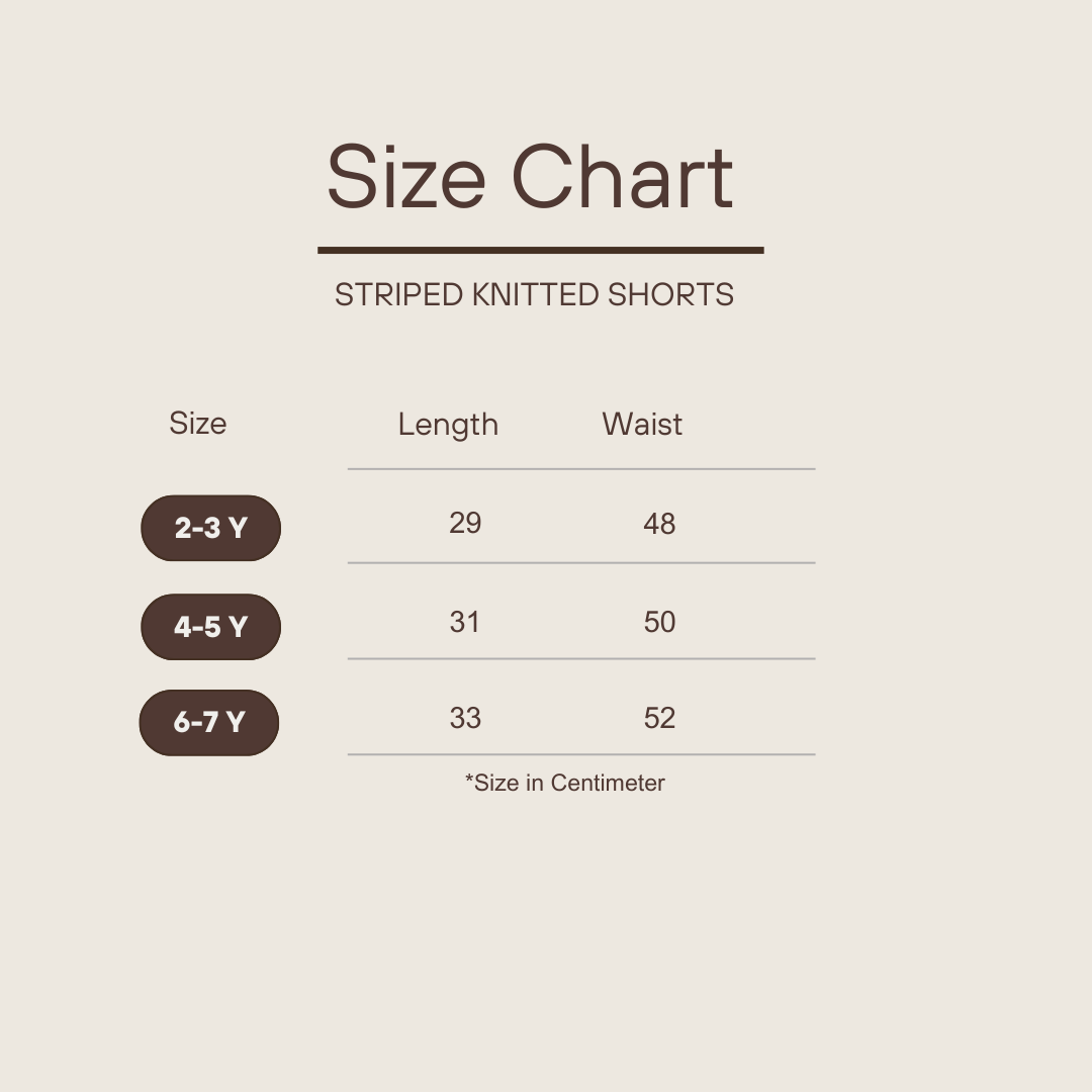 Striped Knitted Shirt & Short Set