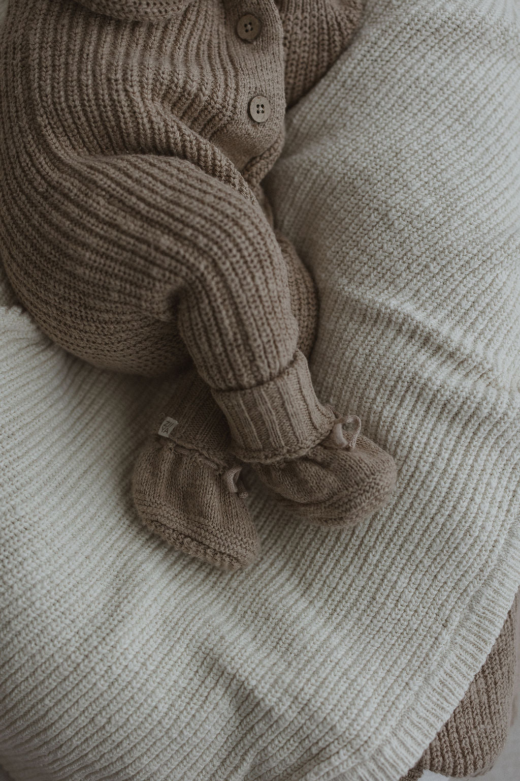 Sandstone Knit Booties