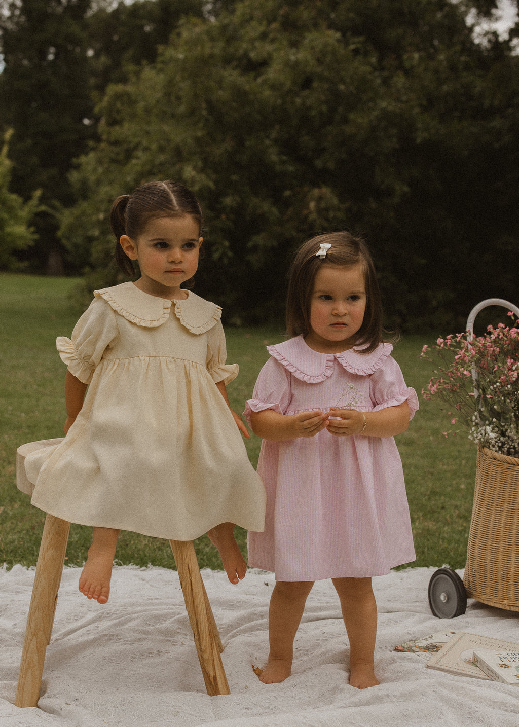 Pink Stripe Blossom Dress