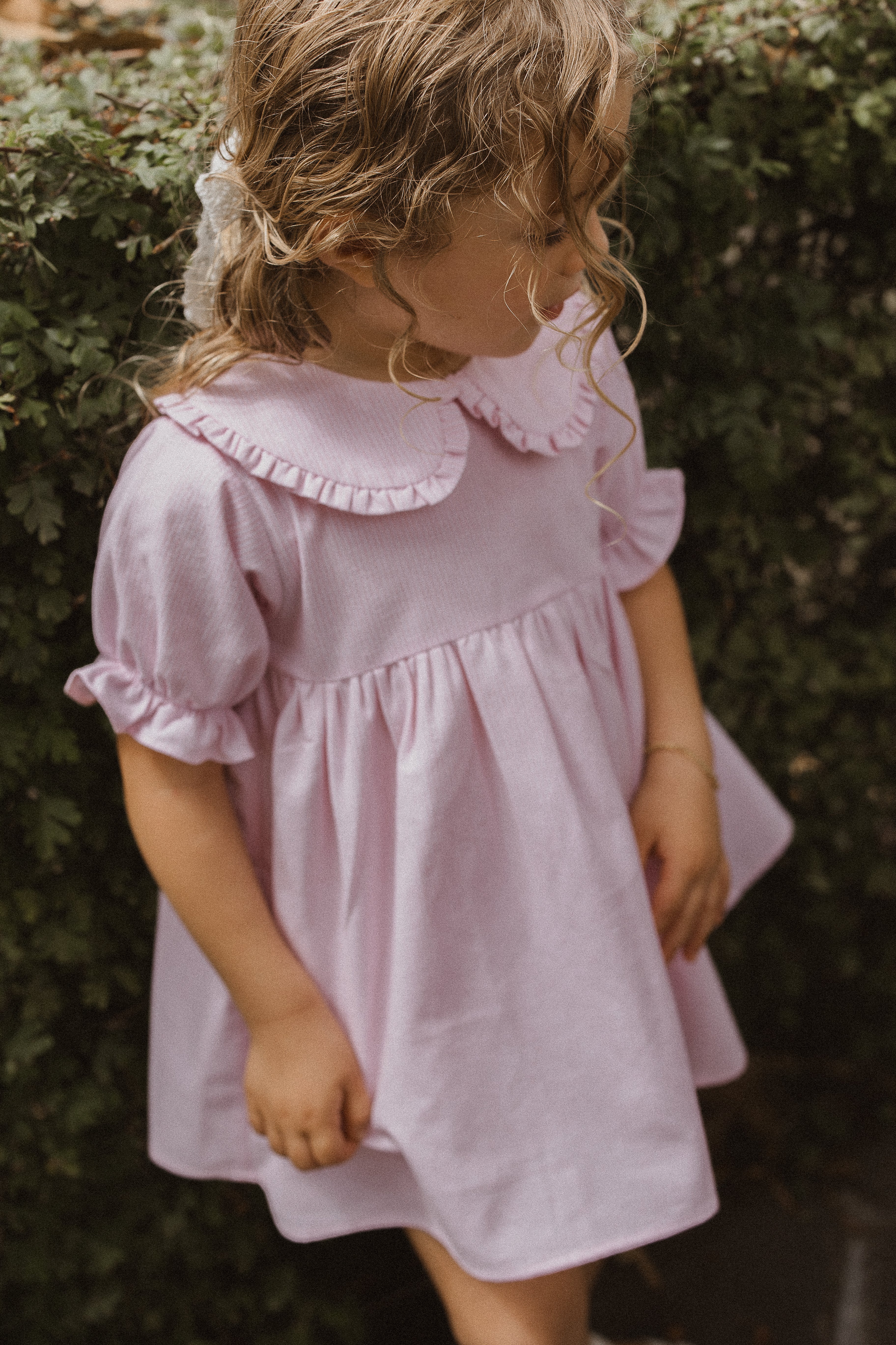 Pink Stripe Blossom Dress