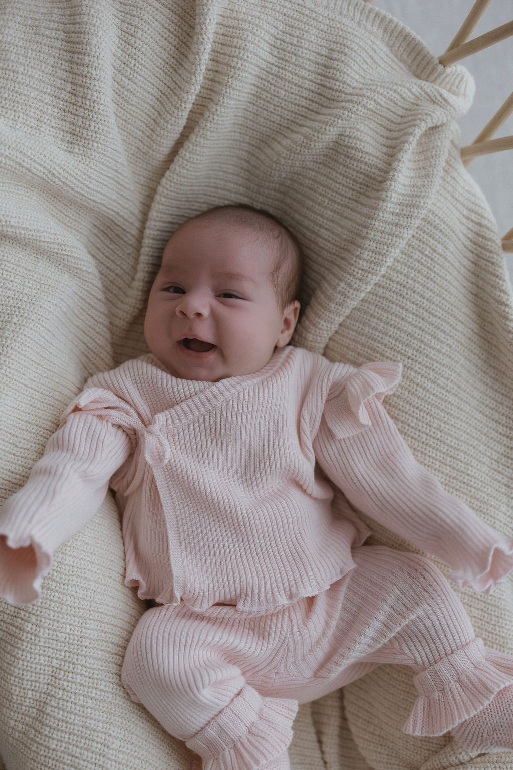 Blush Frill Wrap Set