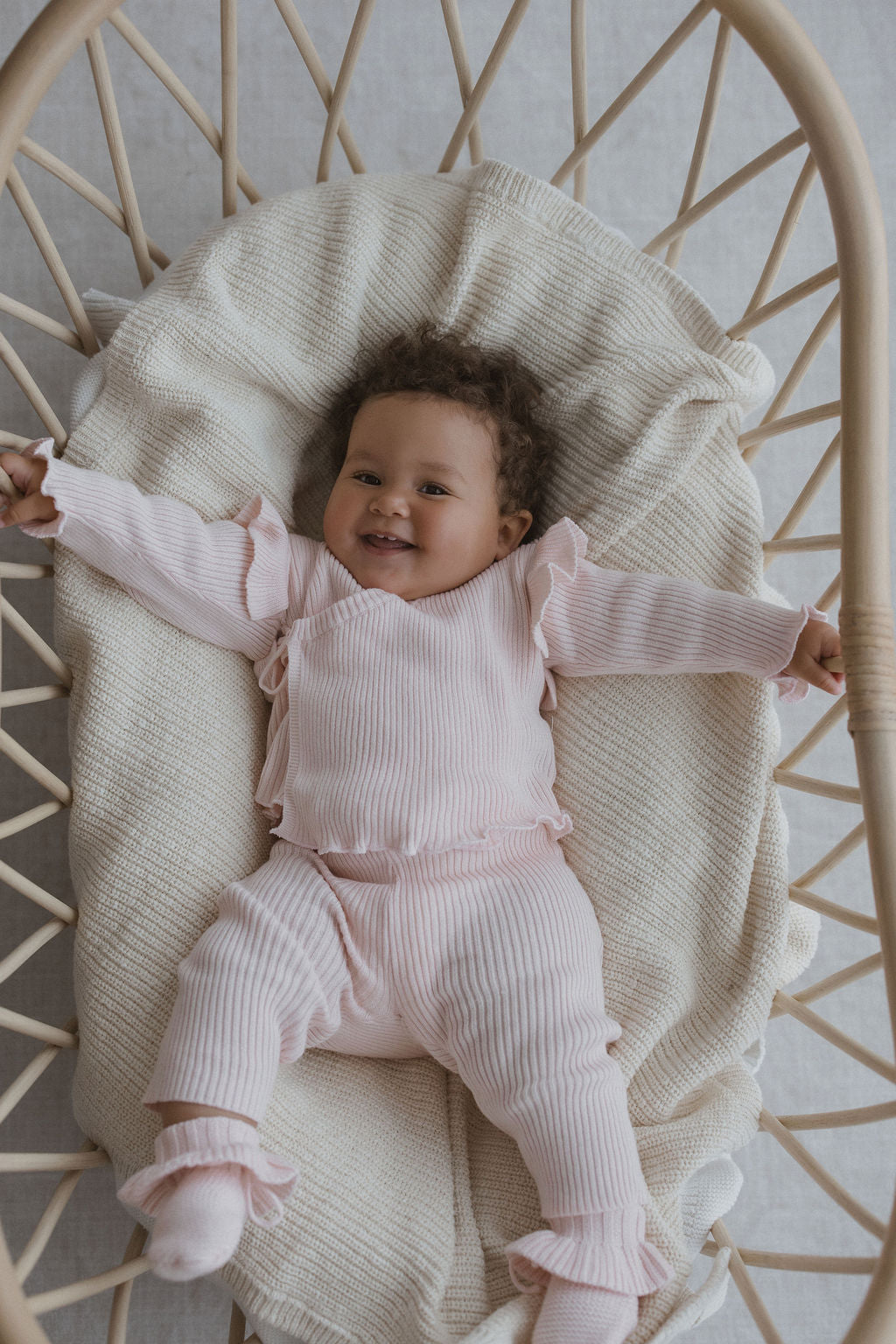 Blush Frill Wrap Set