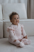 Blush Frill Wrap Set