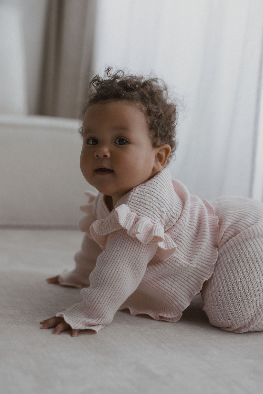 Blush Frill Wrap Set