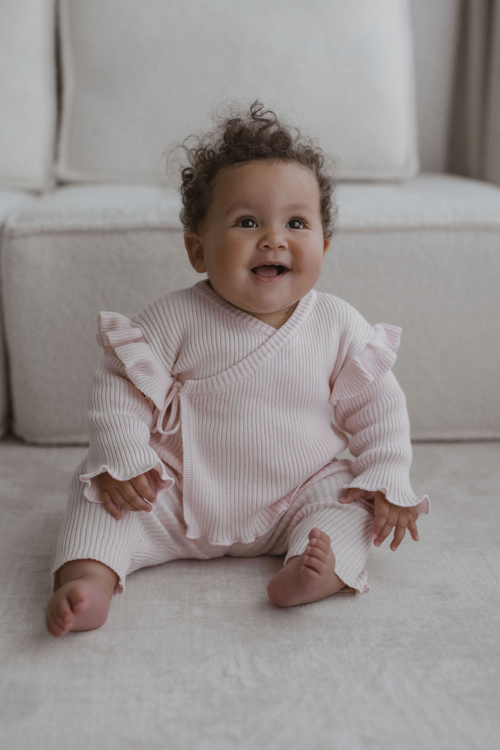 Blush Frill Wrap Set
