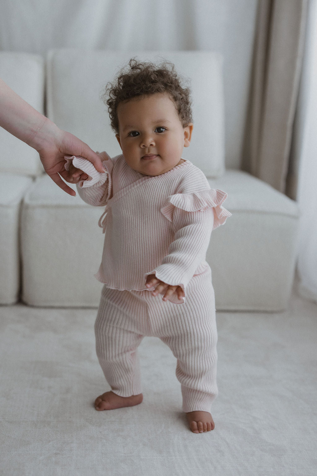 Blush Frill Wrap Set